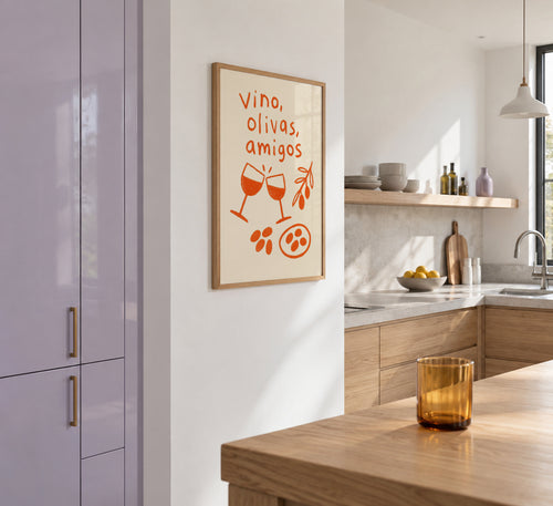 Friends & Olives - Poster en ambiente