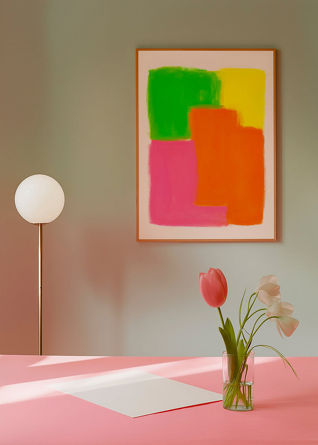 Cuadro abstracto con bloques de color vibrante – Product3