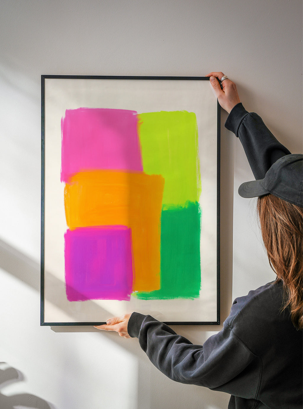 Neon Pulse II - Framed poster detail