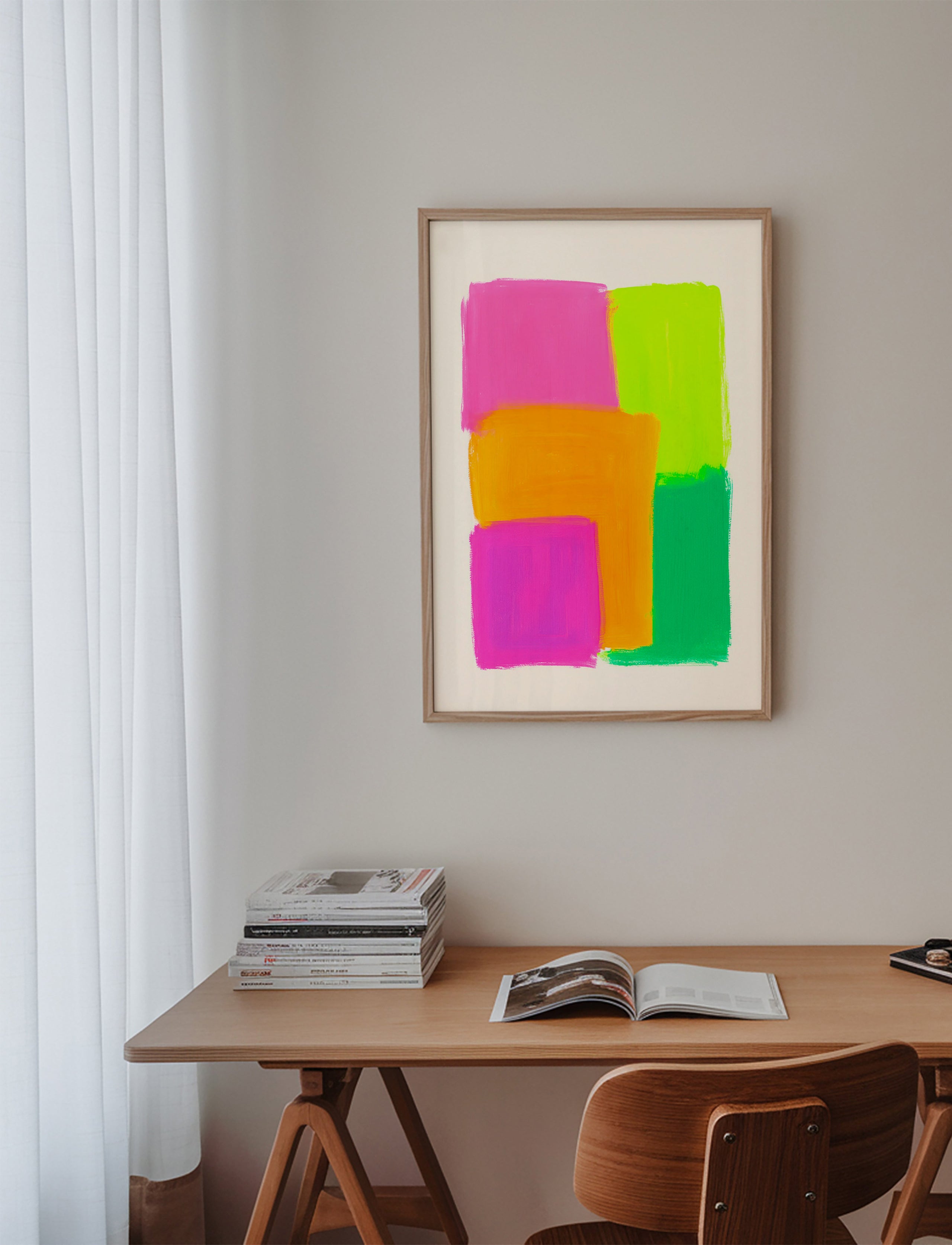 Cuadro abstracto de bloques coloridos – Product3