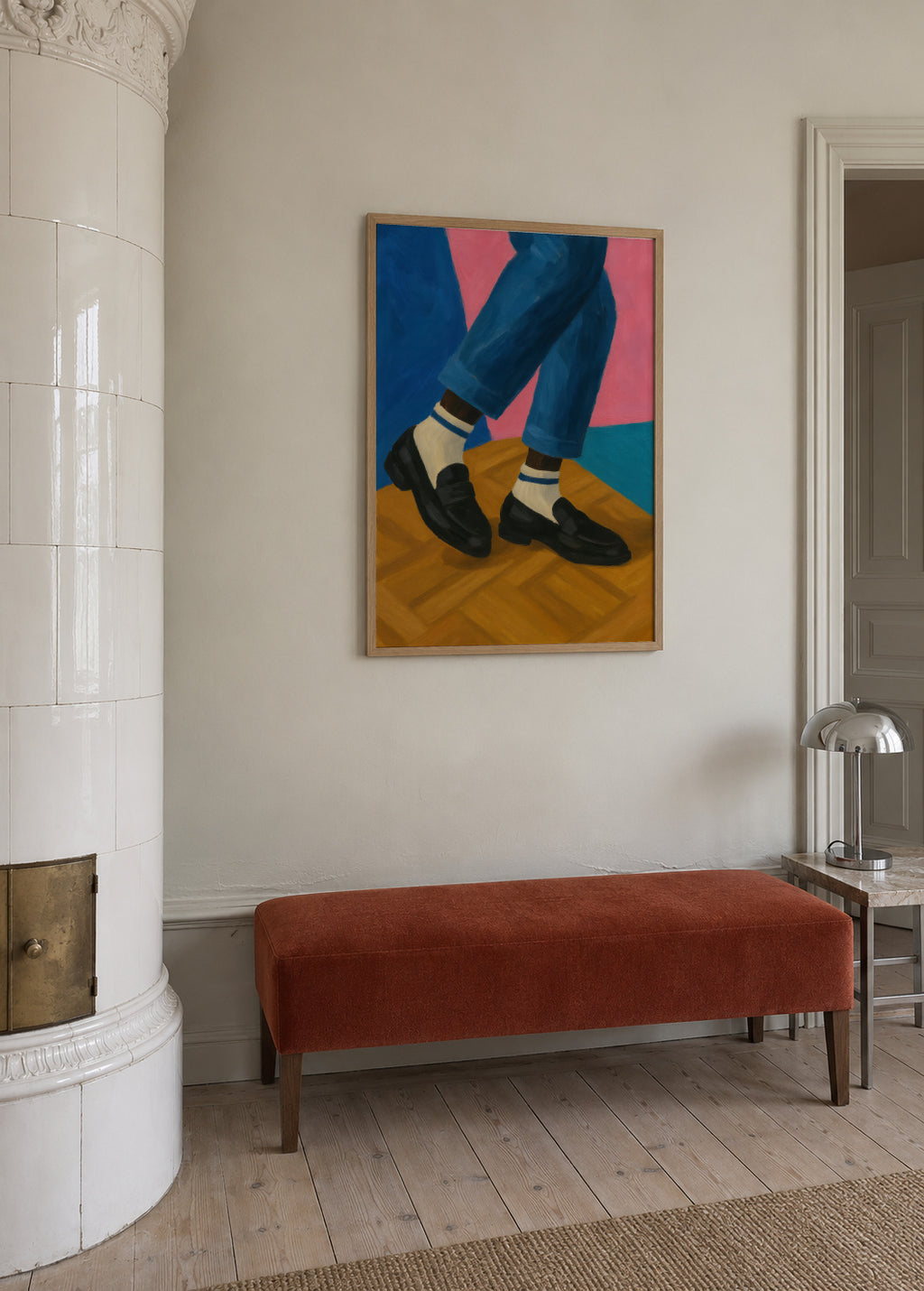 Tassel Loafers - Framed poster in an interior