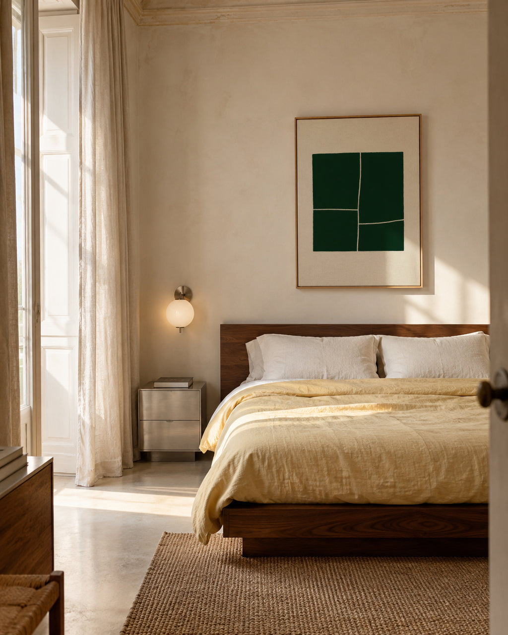 Pine Divide - Framed canvas in an interior