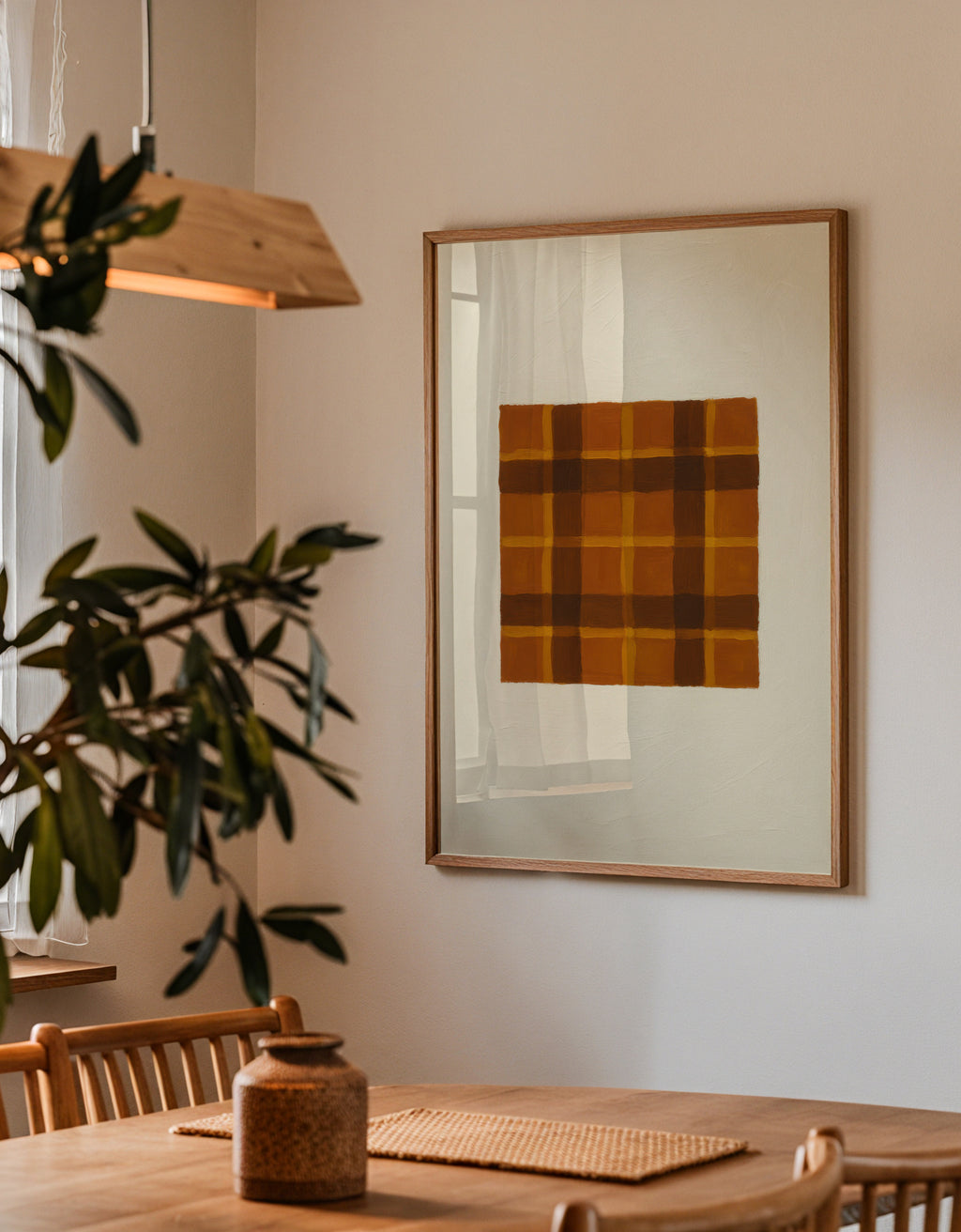 Amber Weave - Framed poster detail