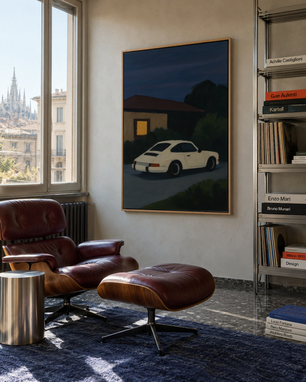Night Drive - Framed canvas in an interior