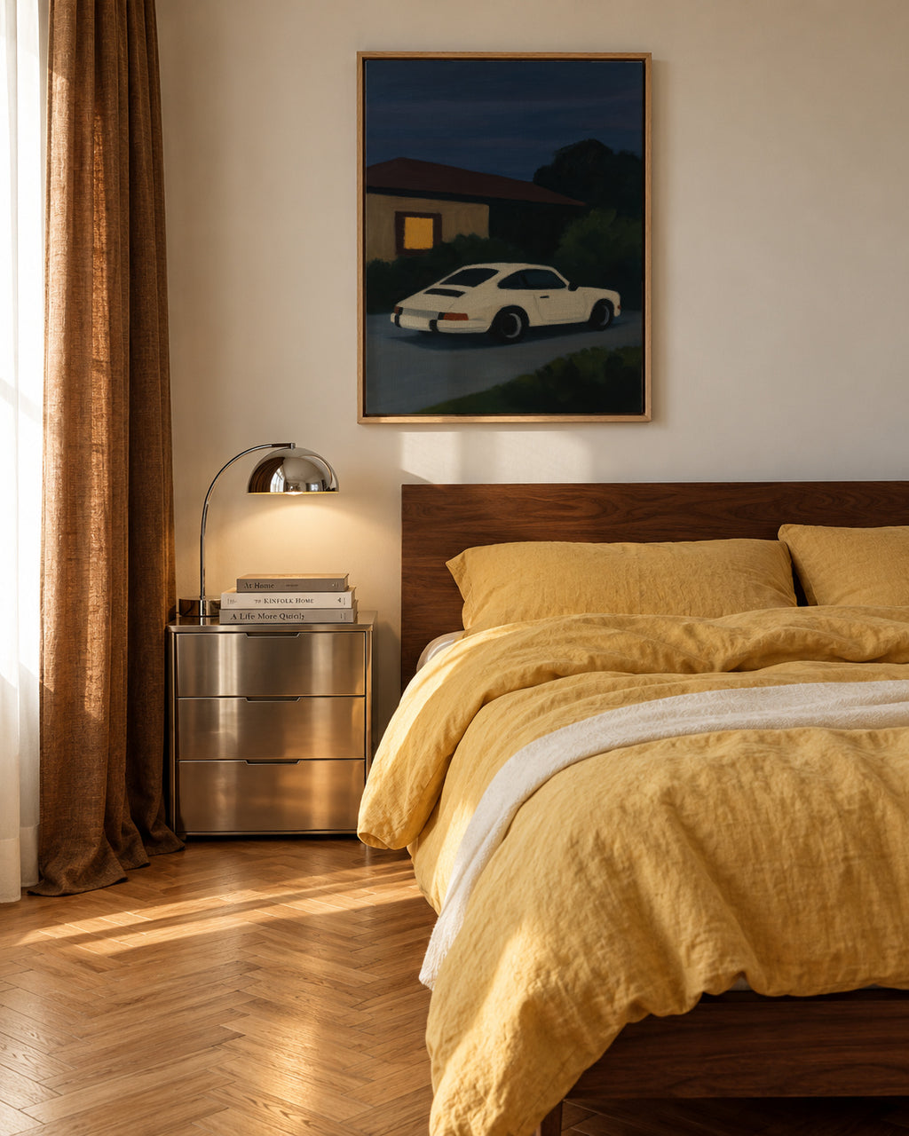 Night Drive - Framed canvas in an interior