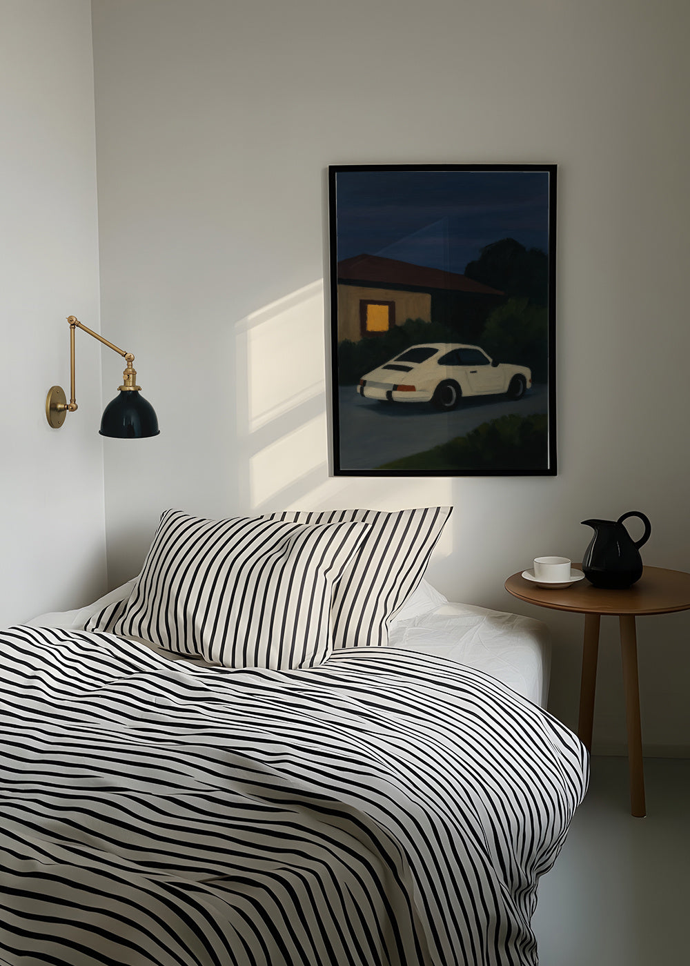 Night Drive - Framed poster in an interior