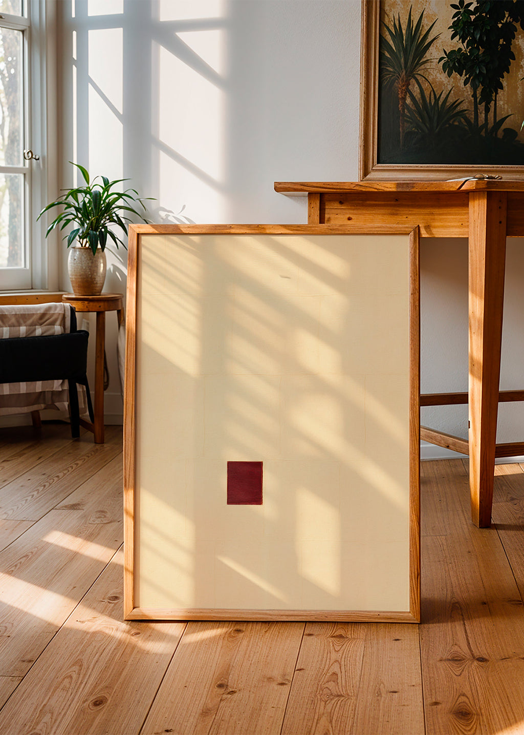 Cuadro minimalista con núcleo rojo – Product2