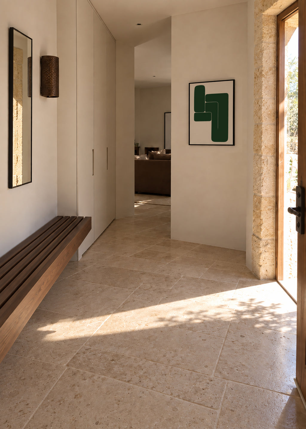 L-Shape Balance IV - Framed poster in an interior