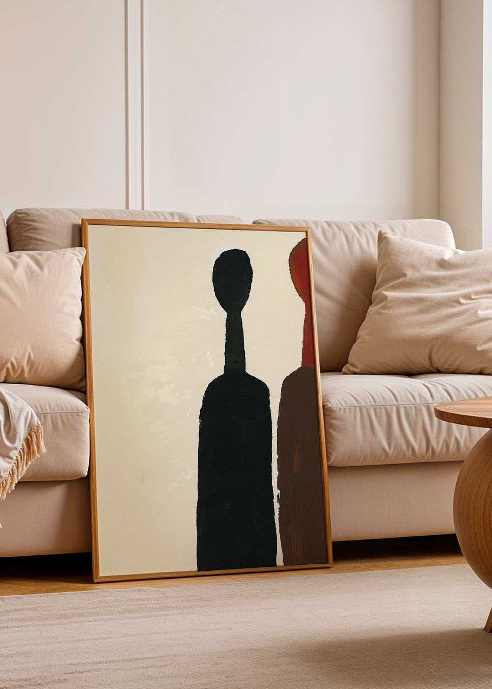 Cuadro abstracto de siluetas alargadas – Product2