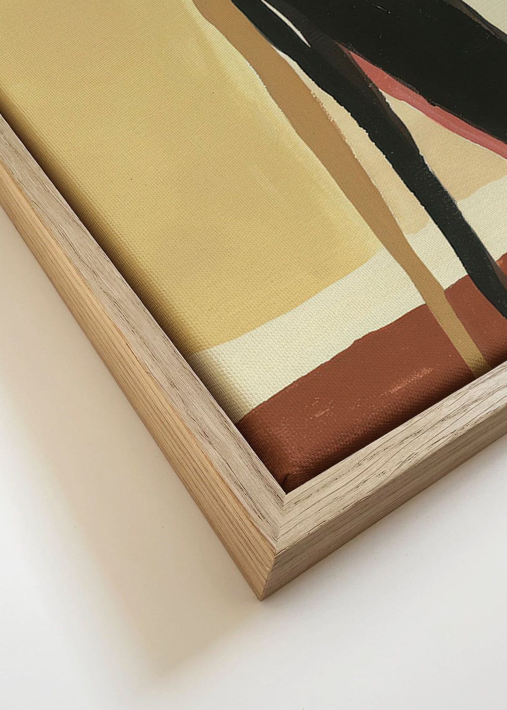 Cuadro galgo en perfil minimalista – Canvas detail