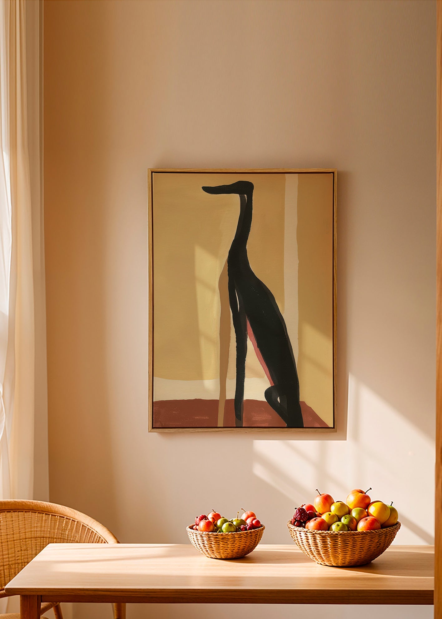 Cuadro galgo en perfil minimalista – Canvas1