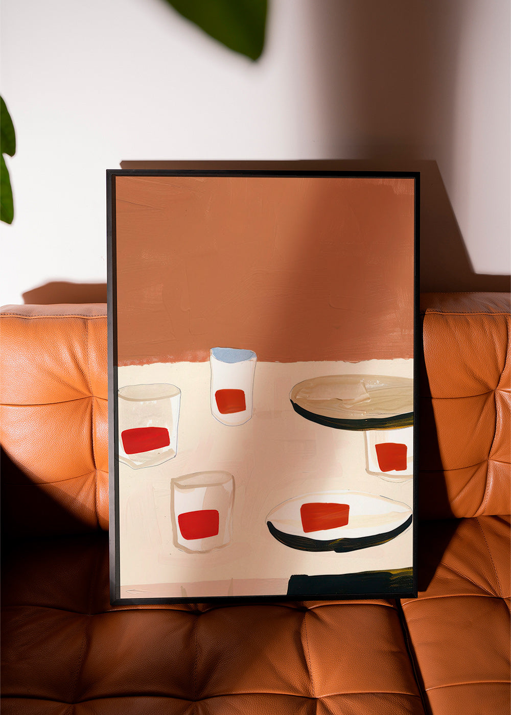 Cuadro de cocina con vasos y platos – Product2