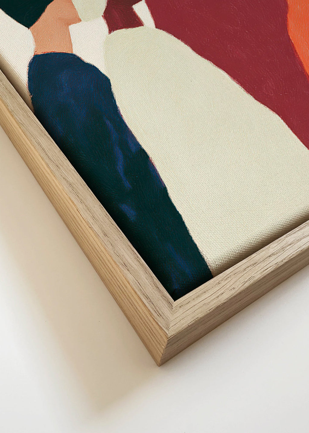 Ilustración de siluetas en fila – Canvas detail