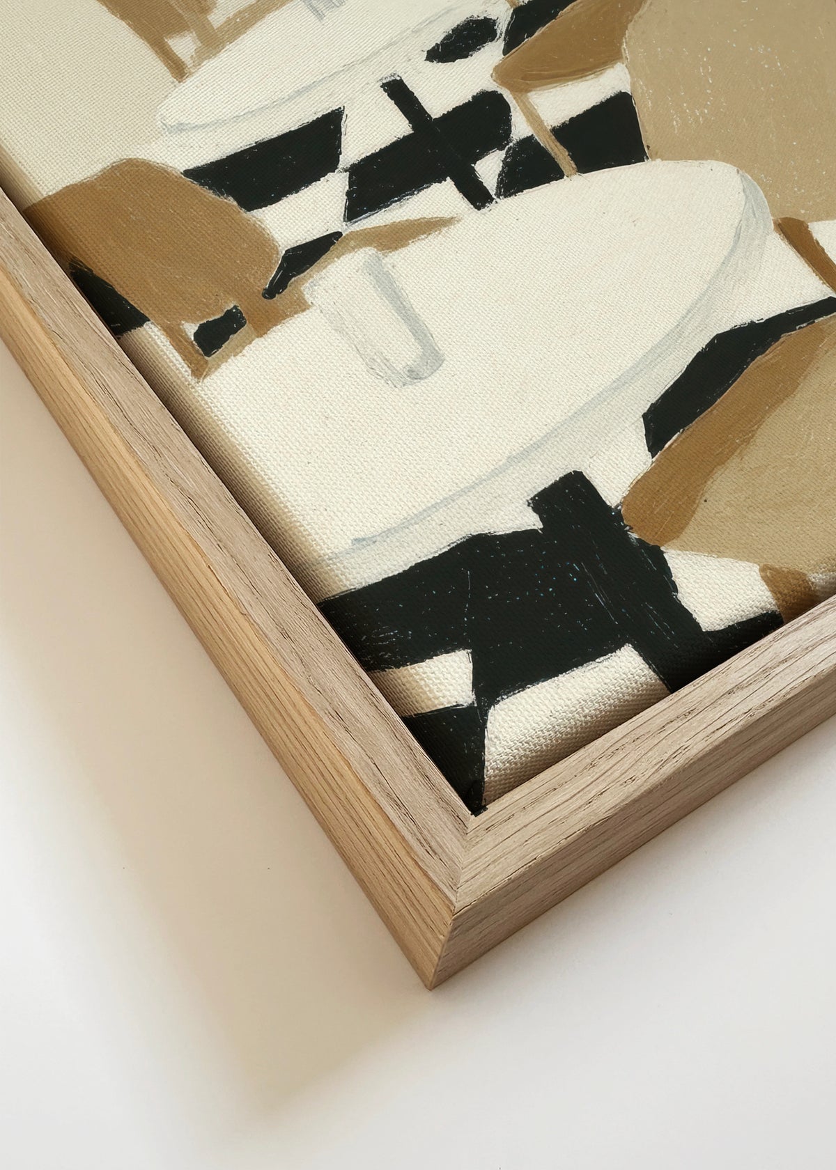 Checkerboard Patio - Framed canvas detail