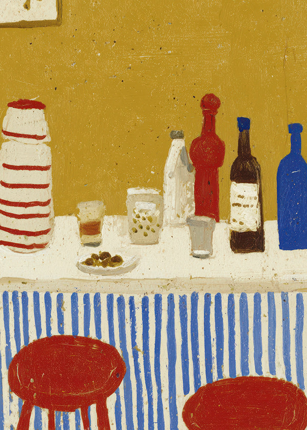 Blue Striped Bar