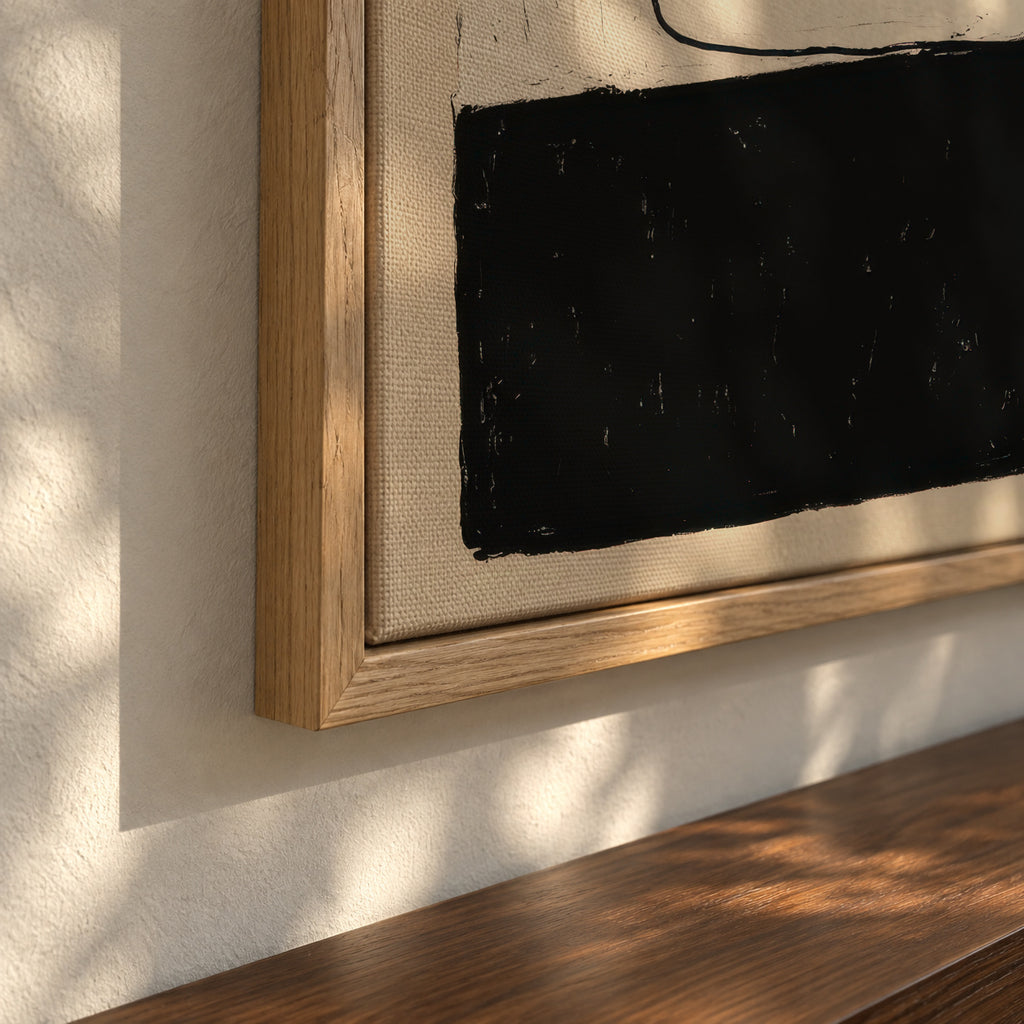 Linear Perimeter - Framed canvas detail