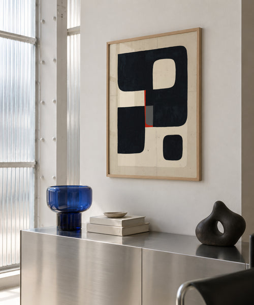 Cubic Structure - Framed poster in an interior