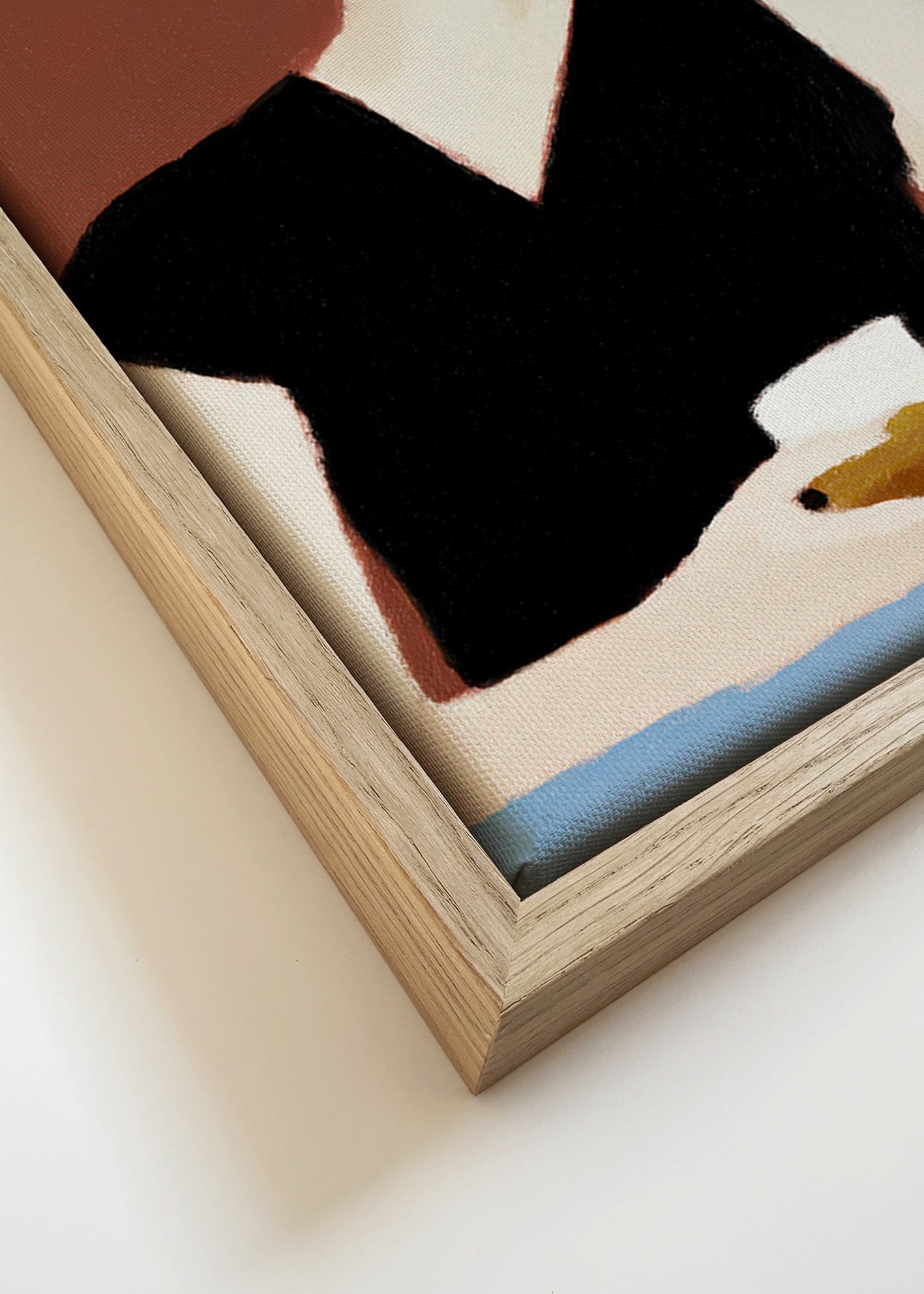 Cuadro de cocina con retrato y copa – Canvas detail