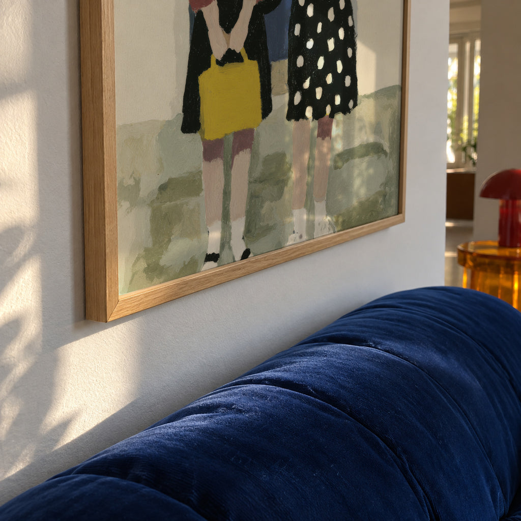 Blue Door Duo - Framed poster detail