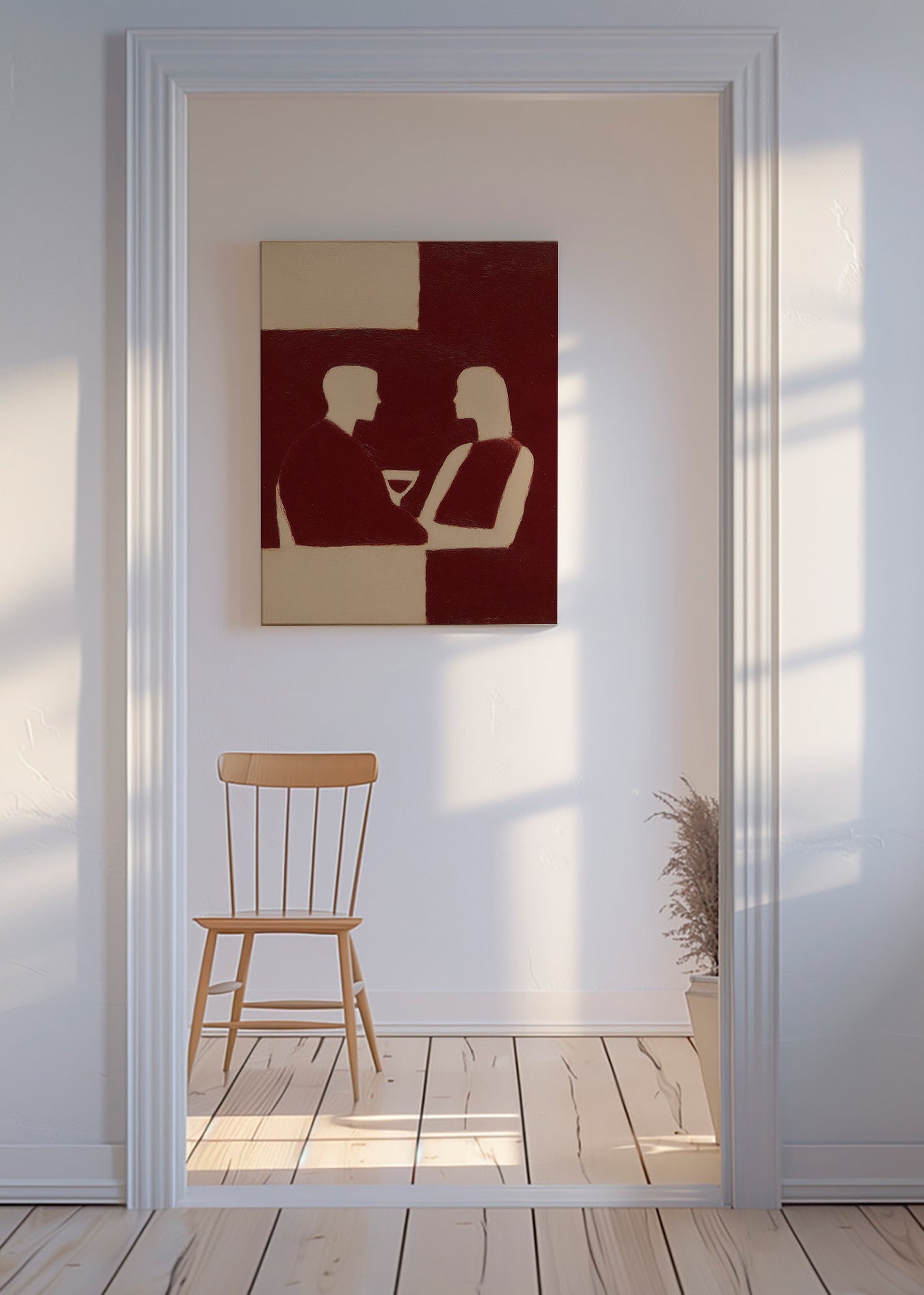 Cuadro de cocina en silueta de pareja – Canvas