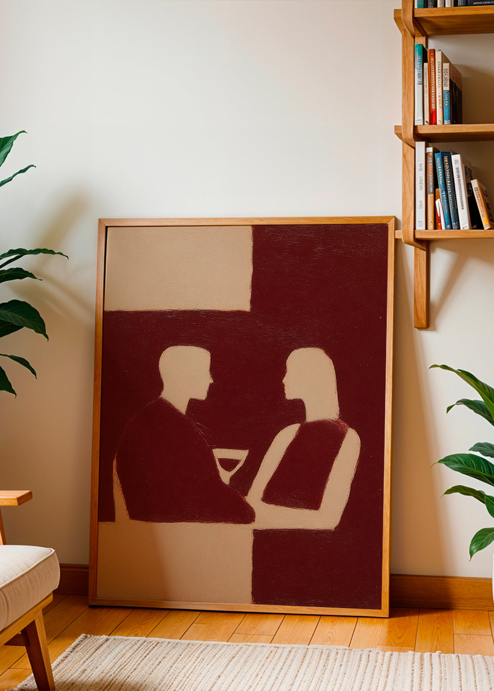 Cuadro de cocina en silueta de pareja – Product2