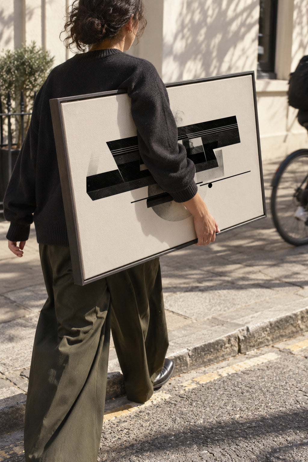 Monolith Structure I - Framed canvas in an interior