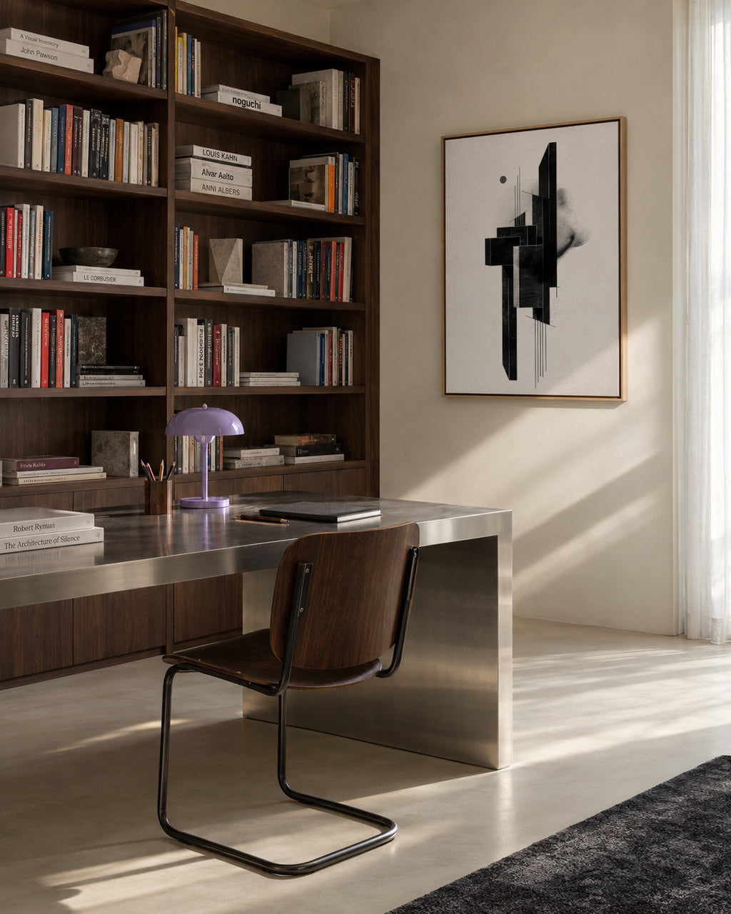 Monolith Structure III - Framed canvas in an interior