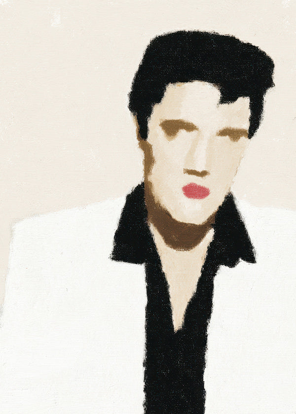 Ilustración retrato minimalista con gesto icónico