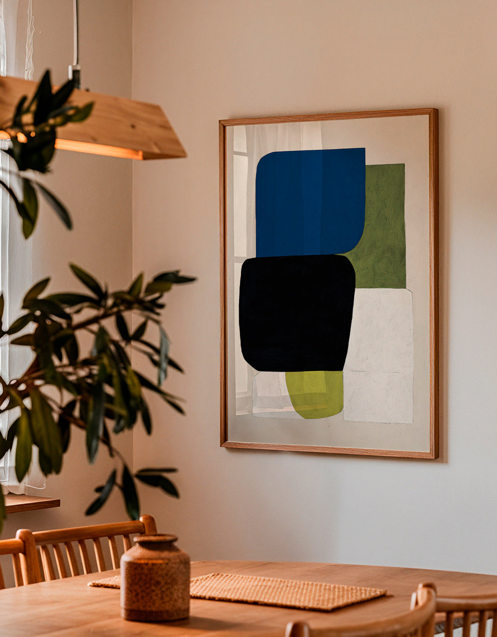 Cuadro abstracto de bloques geométricos – Product2