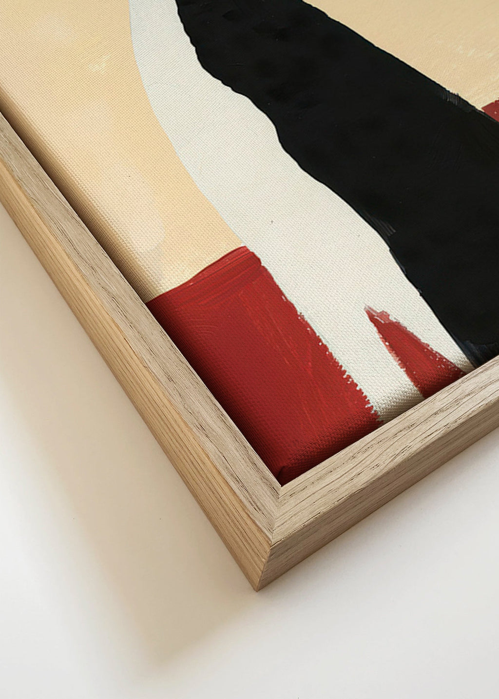 Cuadro galgo elegante en composición minimal – Canvas detail