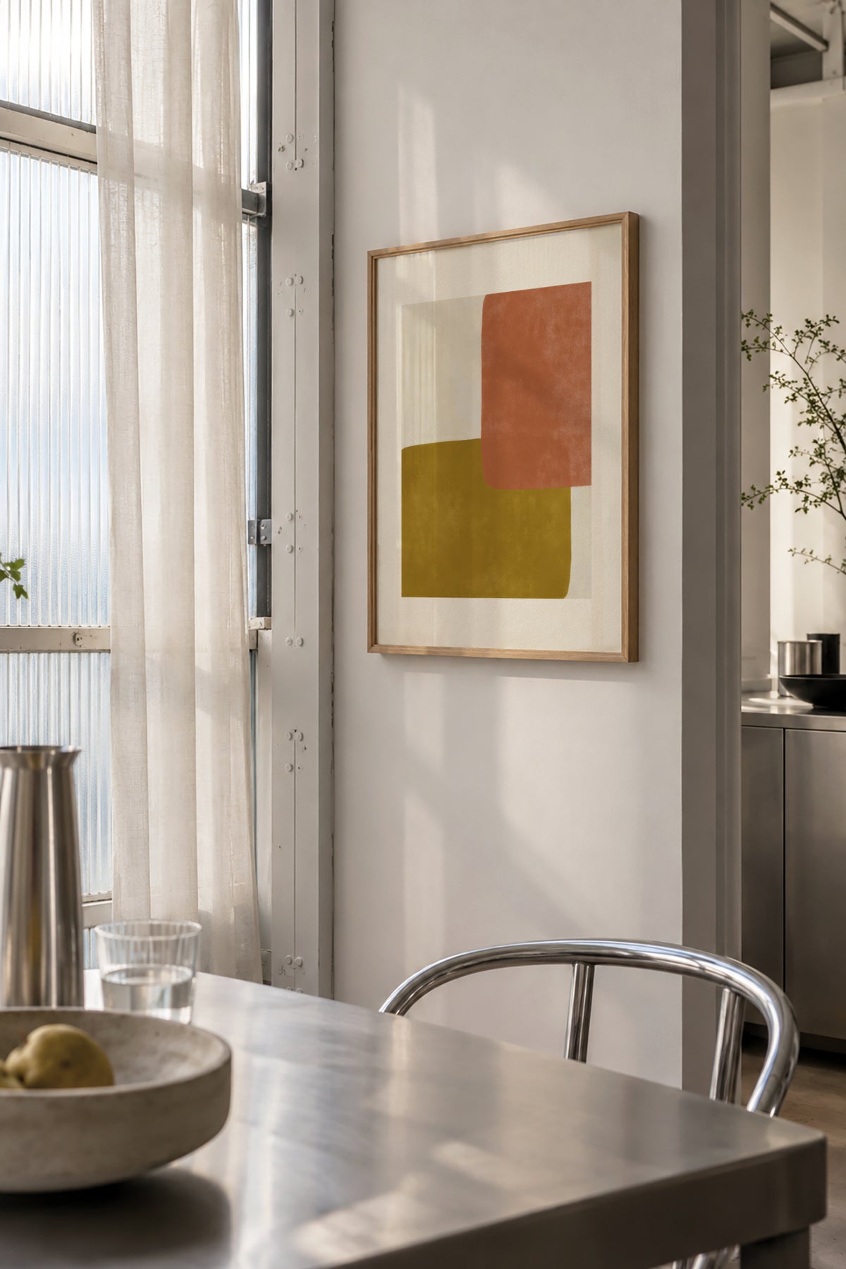 Quiet Balance - Framed poster in an interior
