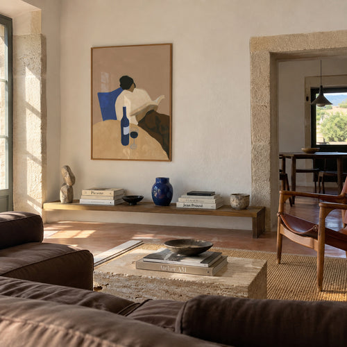 The Reader - Framed poster in an interior