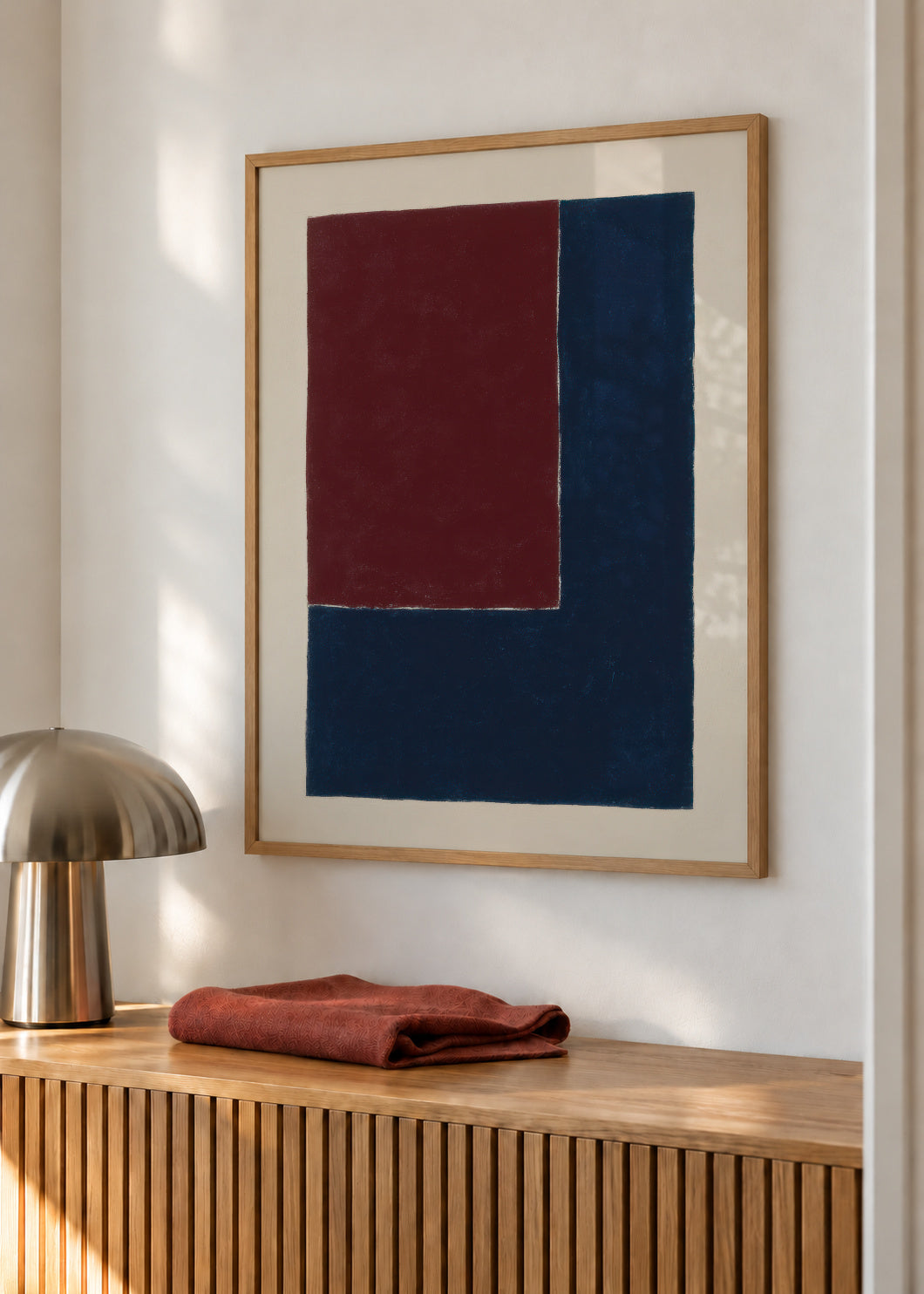 Divided Deep - Framed poster in an interior