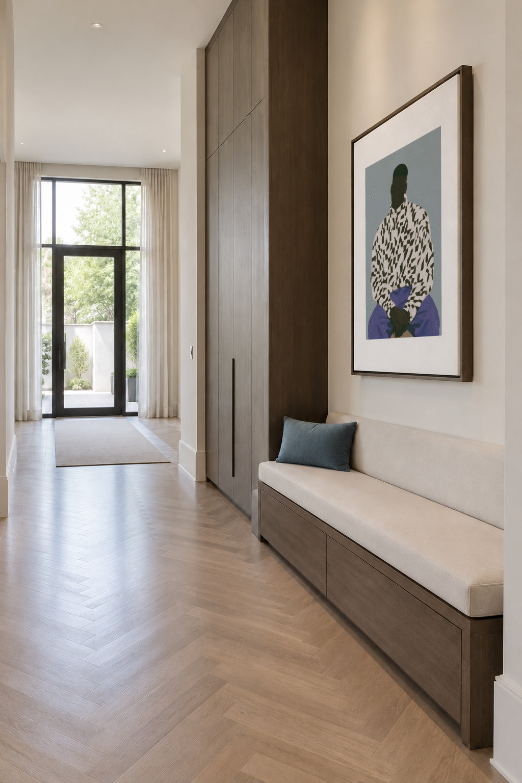 Leopard Print Shirt - Framed canvas in an interior