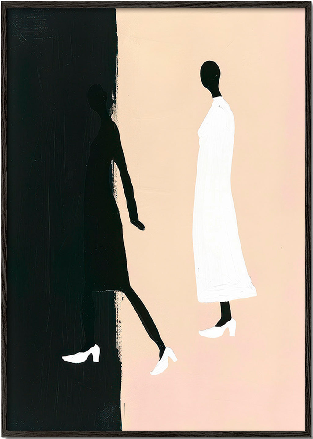 Ilustración de figuras minimalistas – Black Frame