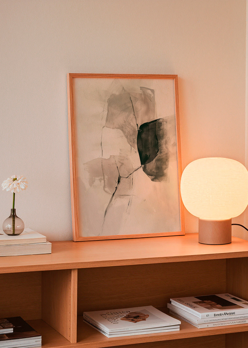 Cuadro abstracto en tinta y espacios sutiles – Product2