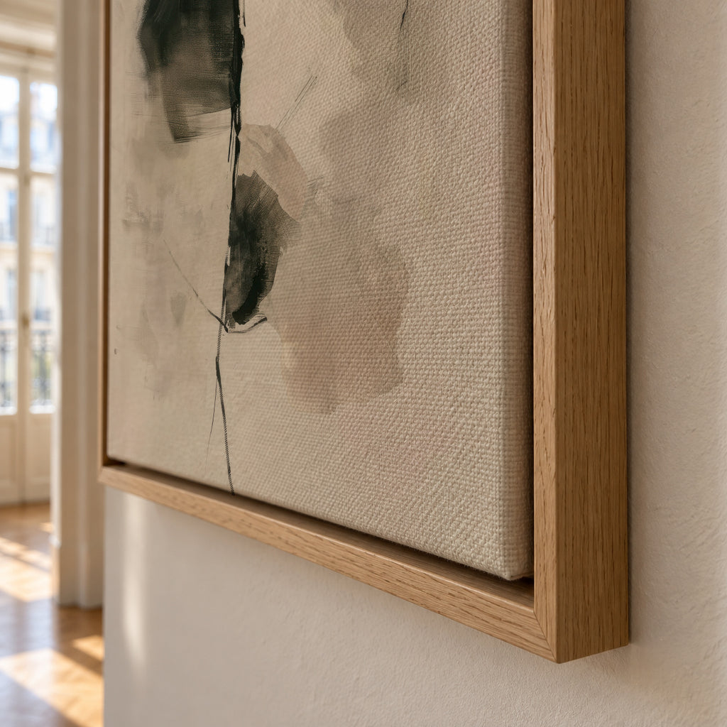 Ephemeral Stroke - Framed canvas detail