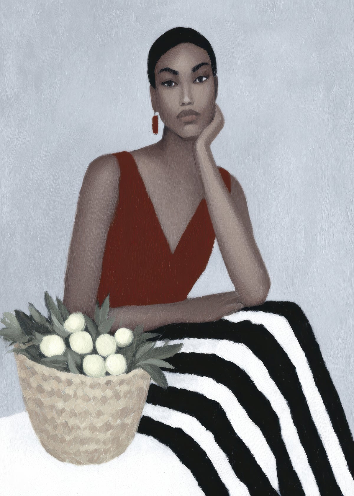 Red Velvet Dress - Unframed art print