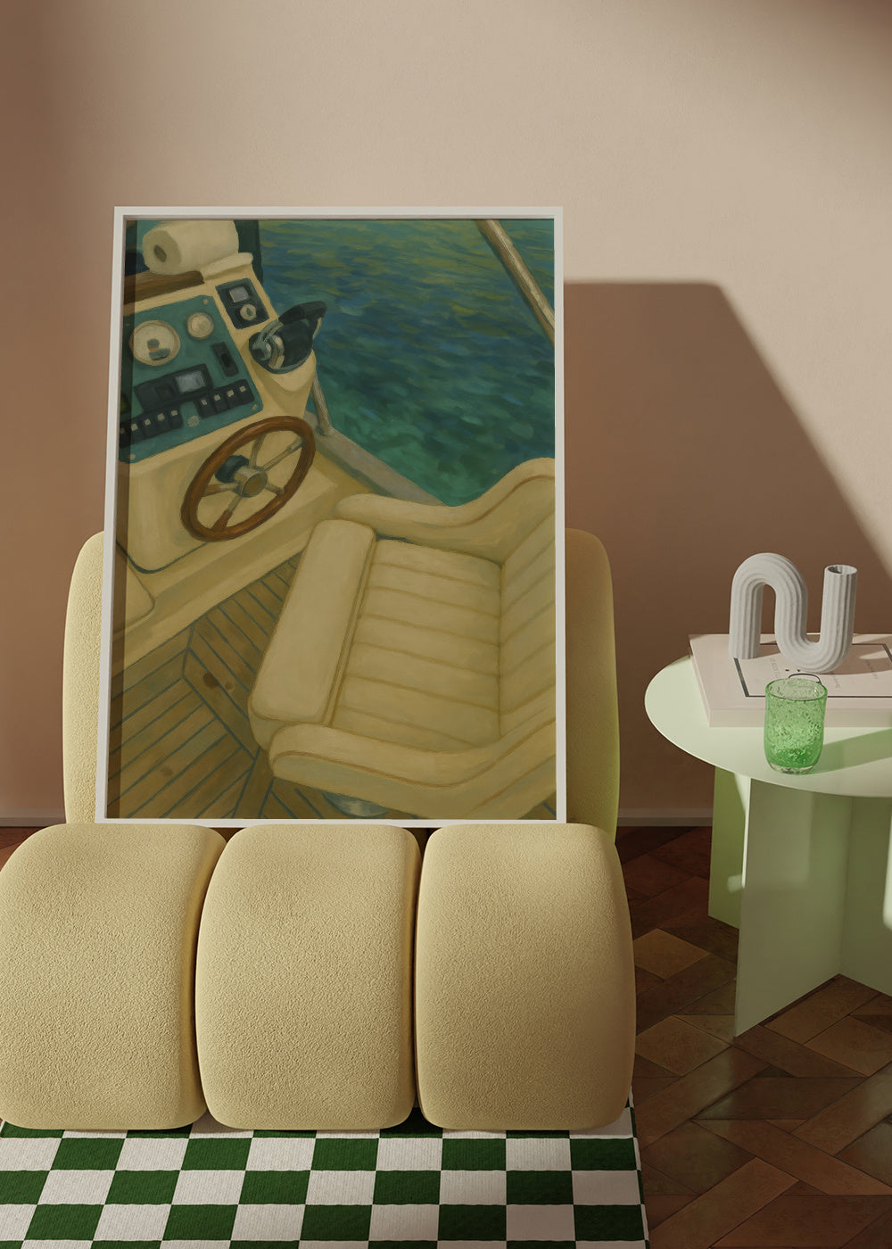 Captain's View - Framed poster in an interior