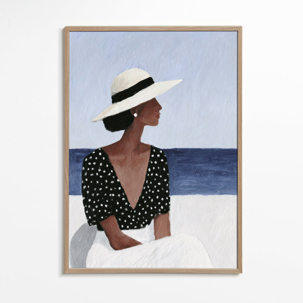 Ilustración de figura femenina con sombrero – Oak Frame