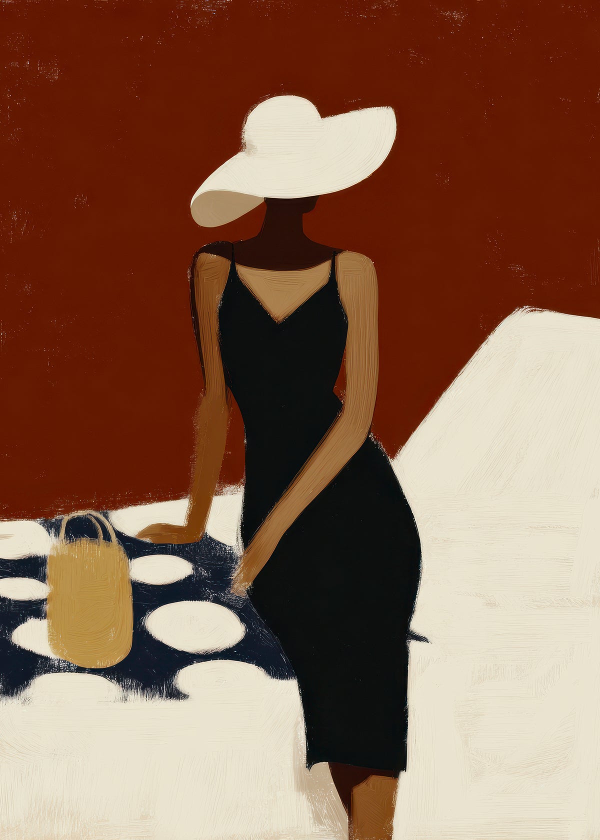 Black Swimsuit Study - Unframed art print
