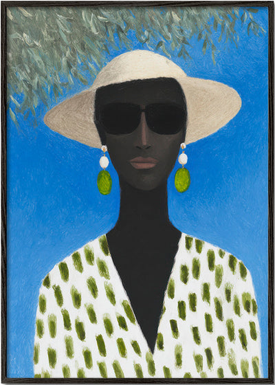 Green Patterned Scarf