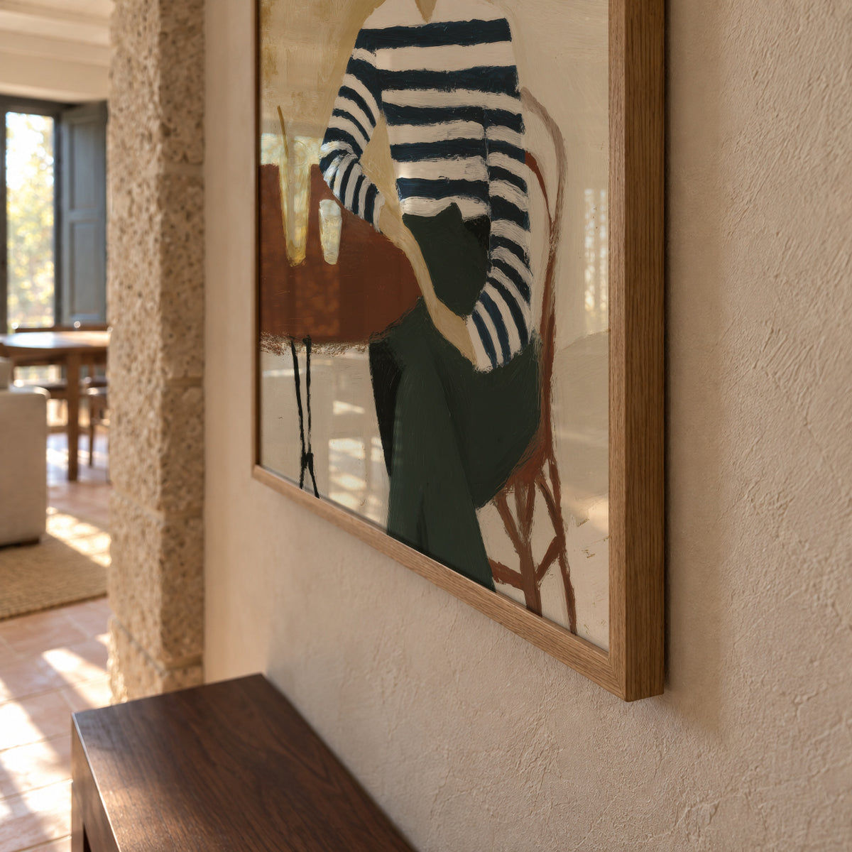 Striped Afternoon - Framed poster detail