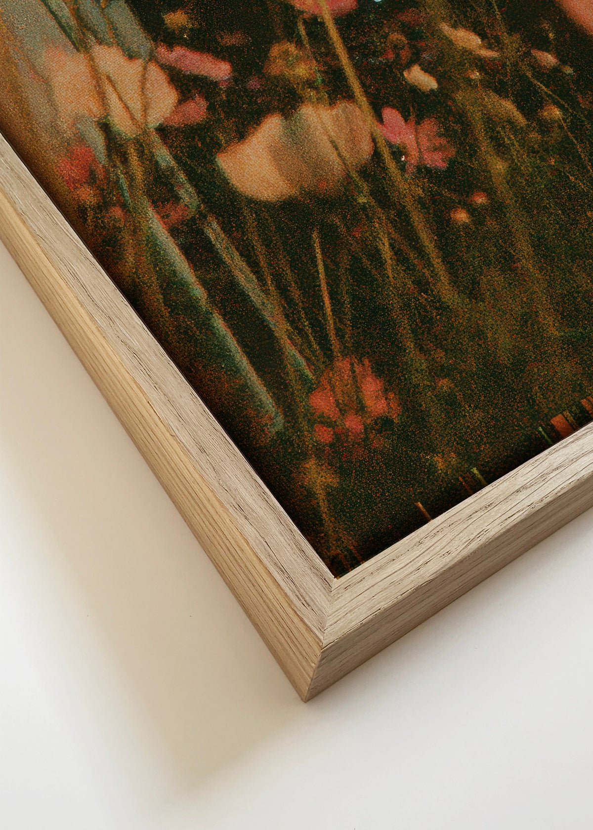 Wildflower Sunset - Framed canvas detail