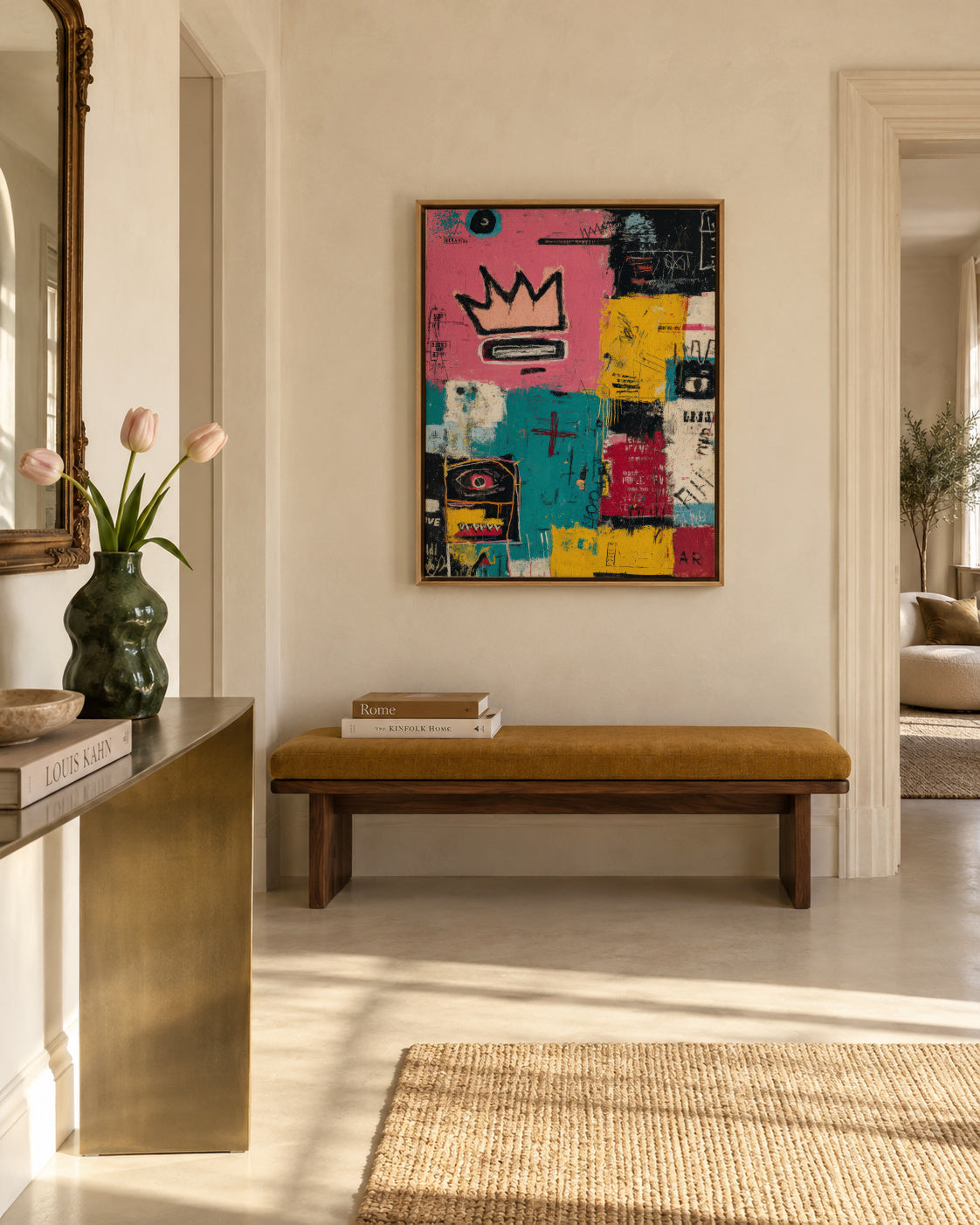 Crown District - Framed canvas in an interior
