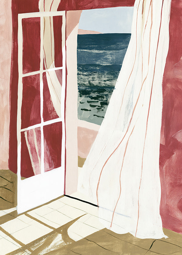 Landschaftsbild Fenster zum Meer