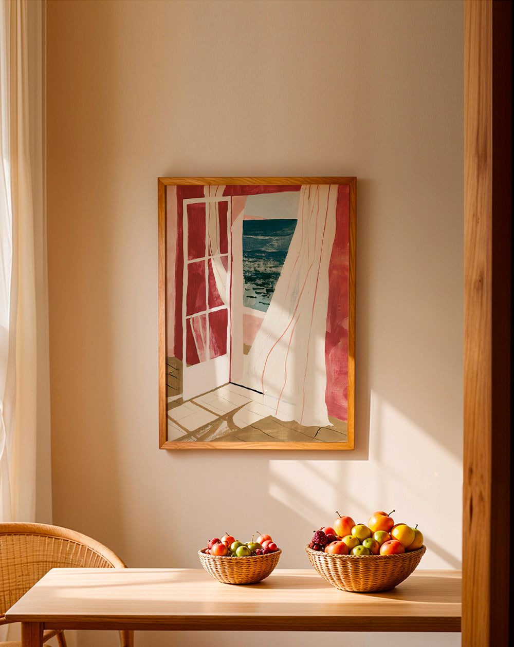 Landschaftsbild Fenster zum Meer