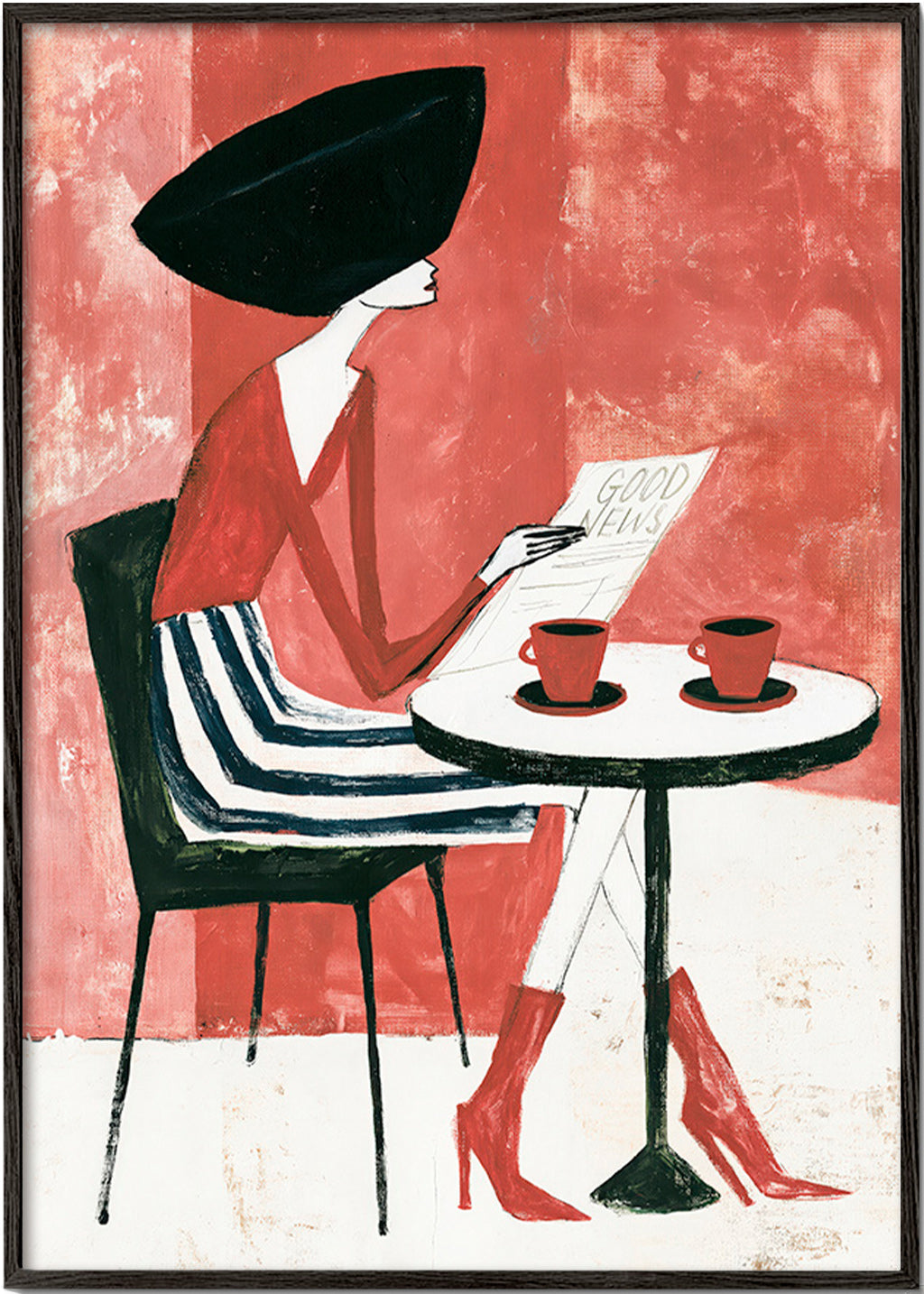 Küchenkunst Frau mit Kaffee