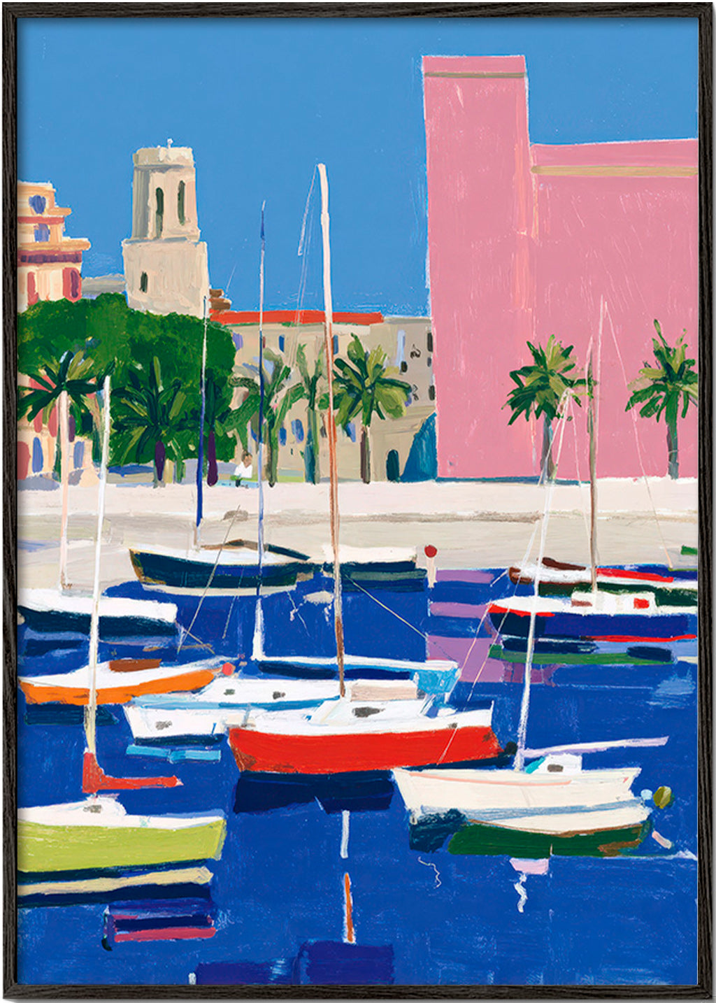 Pastellhafen Landschaft