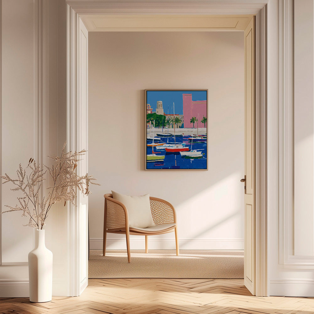 Pastellhafen Landschaft
